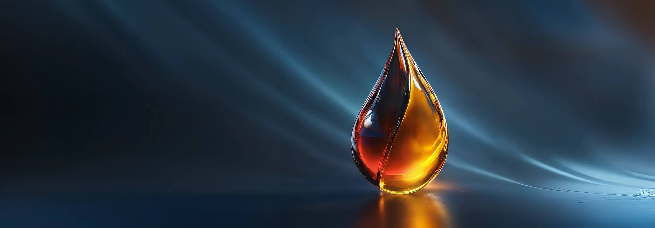 Glowing plasma droplet